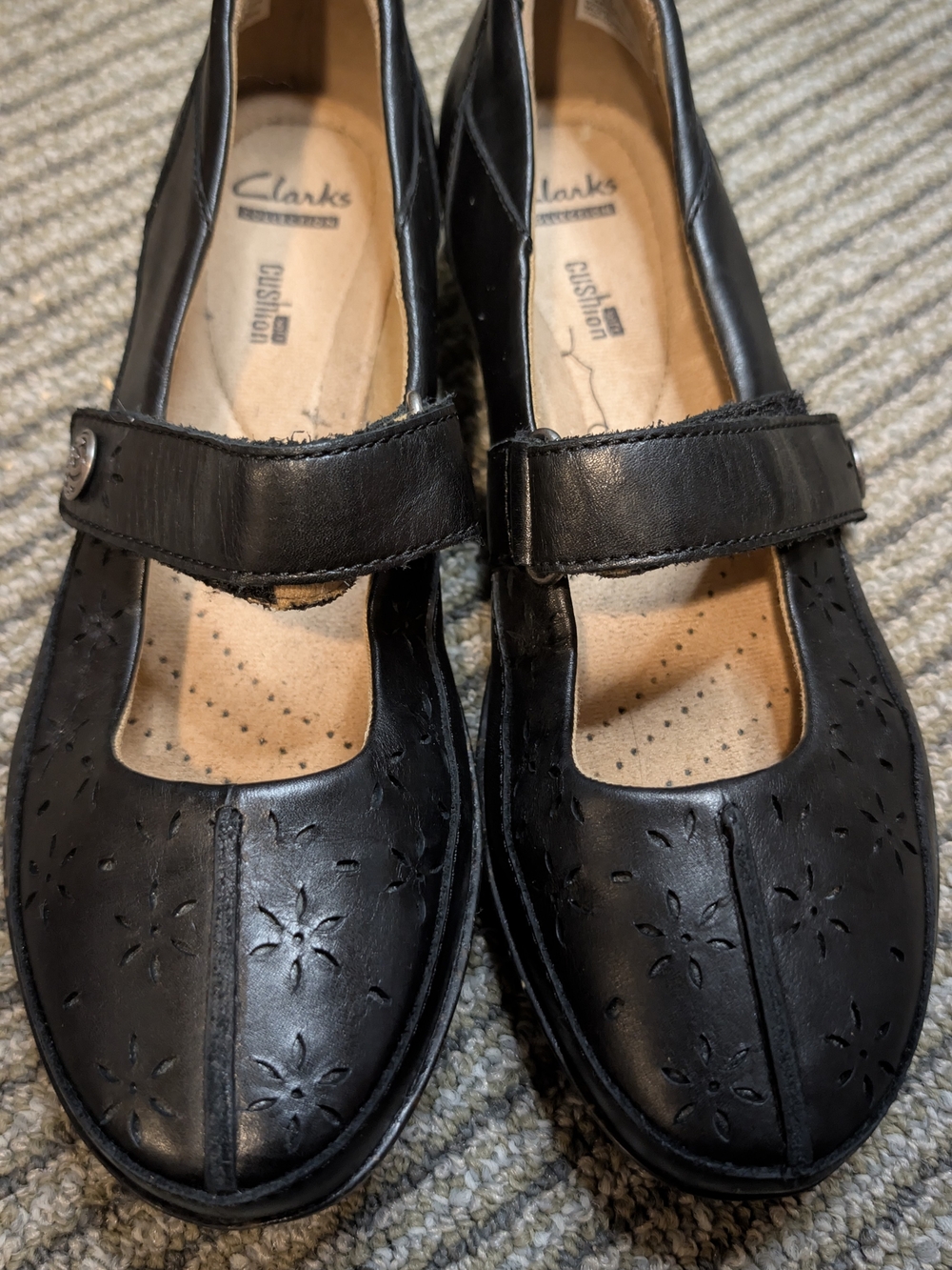 Clarks Black Mary Jane Comfort Shoes
